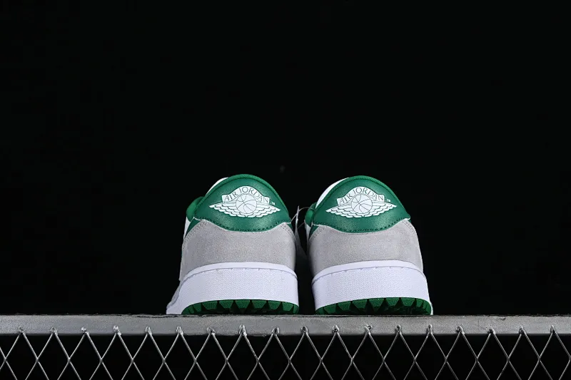 All categories Air Jordan Jordan series basketball shoes Air Jordan 1 Low G version pure original Air Jordan 1 Low Golf AJ1 Joe 1 new golf version gray white green color DD9315-112